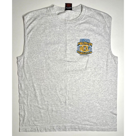 Harley Davidson Other - Harley Davidson Michigan Rendezvous 2007 Gray Sleeveless Men's Size XL USA Made